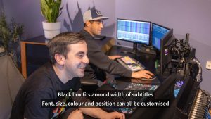 A subtitling style option is displayed in this image.