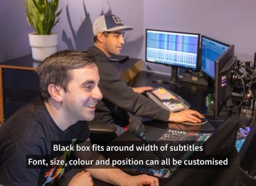A subtitling style option is displayed in this image.