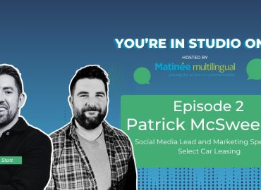 You're in Studio One with Patrick McSweeney