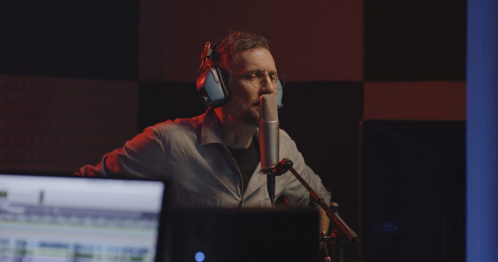 voice artist in studio